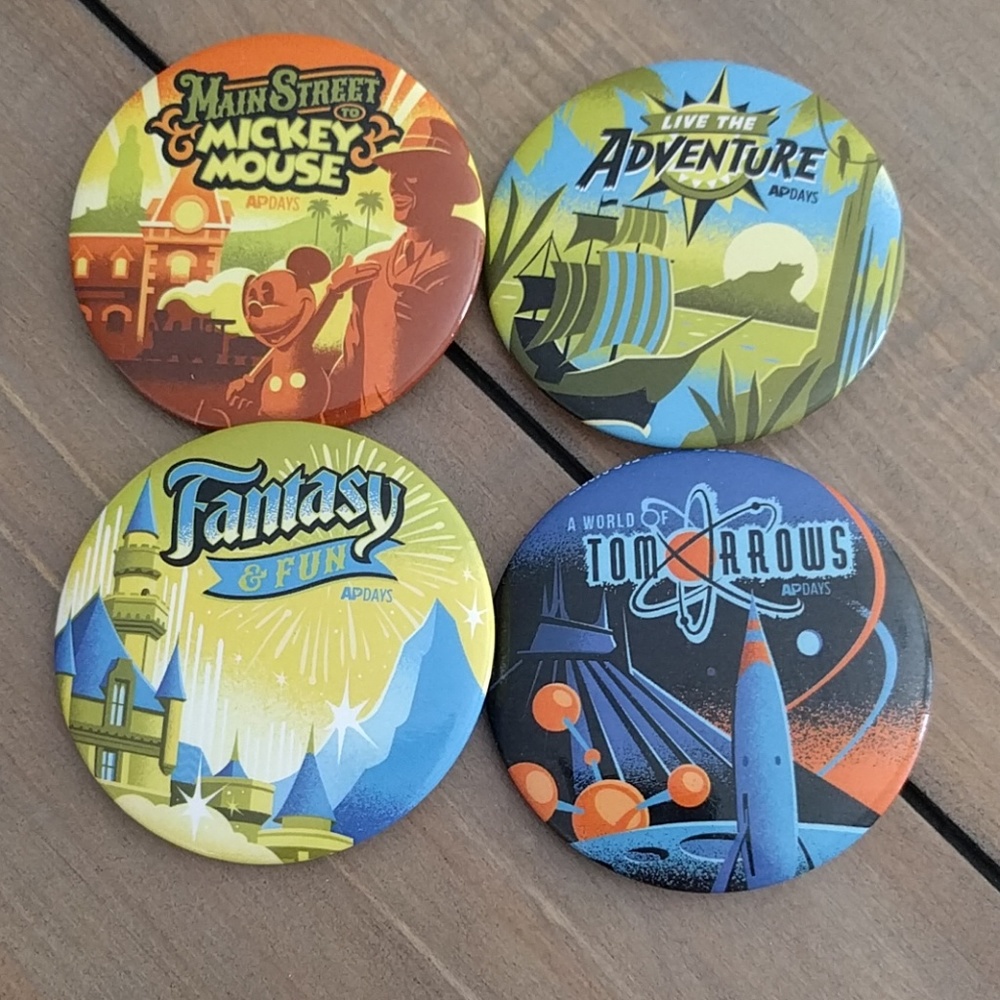 Disneyland pins exclusive to annual passholders.